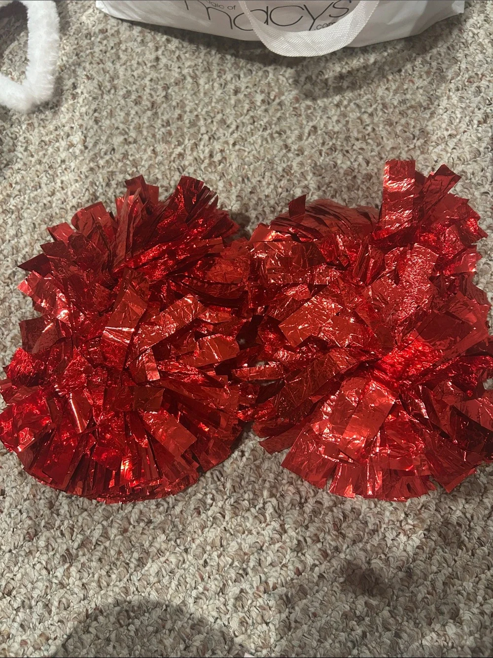 Red Kids Pom Pom Cheer Accessories - Unbranded
